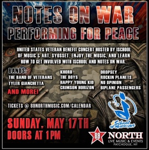 Flyer: NOTES ON WAR - VETERANS CONCERT
