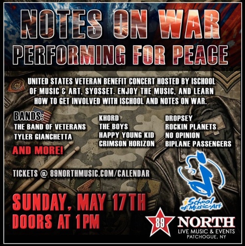 NOTES ON WAR - VETERANS CONCERT - Flyer