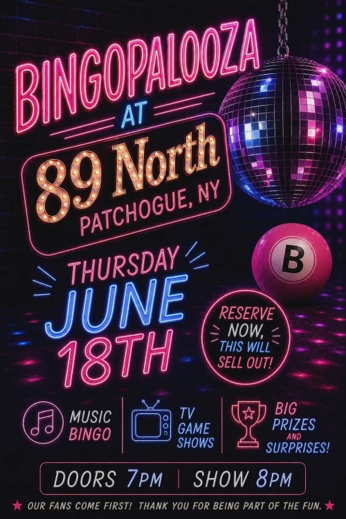 BINGOPALOOZA IS BACK - Flyer
