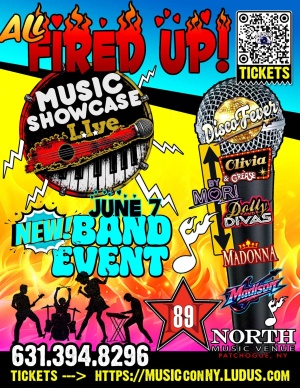 Flyer: All Fired Up Music Showcase by MOR