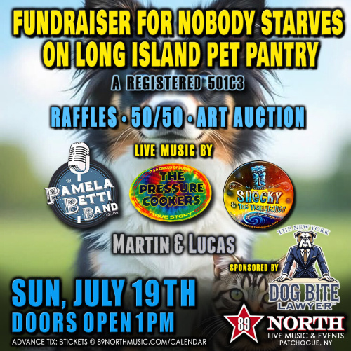 NOBODY STARVES ON LONG ISLAND FUNDRAISER - Flyer