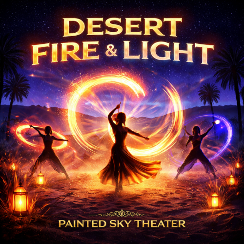 Desert Fire & Light - Flyer