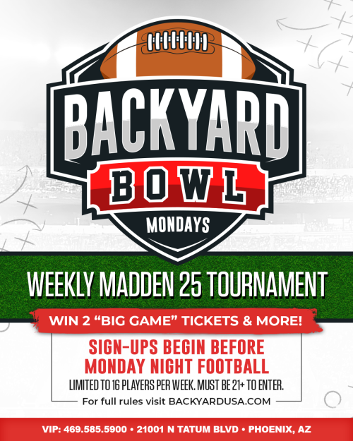 Backyard Bowl Mondays - Flyer