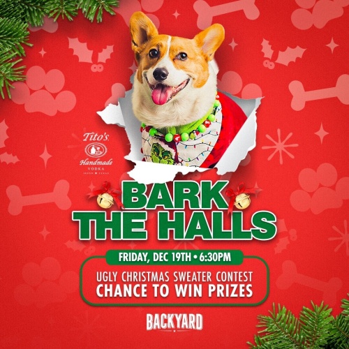 Bark the Halls Holiday Party! - Flyer