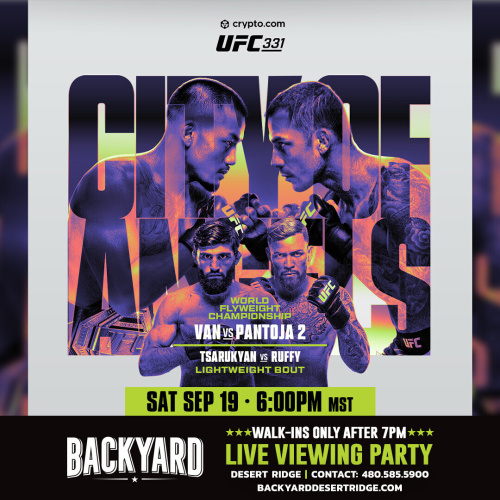 UFC Live Viewing Party - Flyer