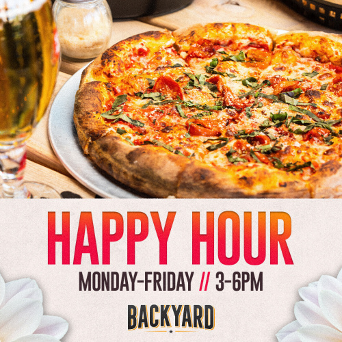 Backyard Desert Ridge Happy Hour - Flyer