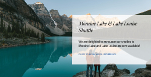 Flyer: Lake Louise Moraine Lake Shuttle