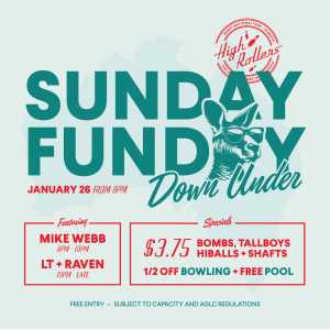 Sunday Funday: Down Under, Sunday, January 26th, 2025