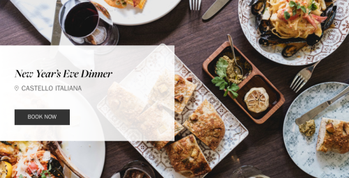 Castello Italiana NYE Dinner - Flyer