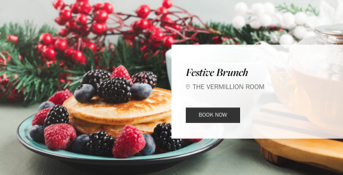 Flyer: The Vermillion Room Festive Sunday Brunch