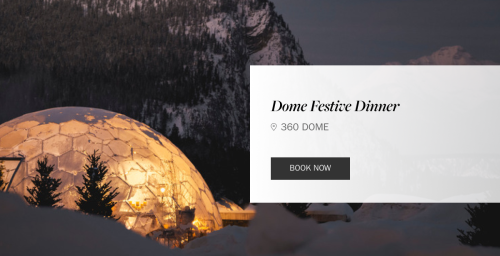 Flyer: 360 Dome Dinner