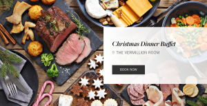 Flyer: The Vermillion Room Festive Dinner Buffet