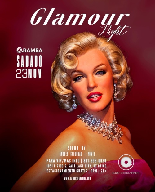 GLAMOUR NIGHT - Flyer