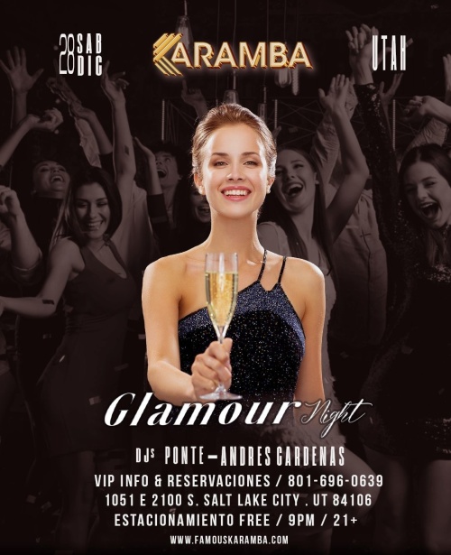 GLAMOUR NIGHT - Flyer