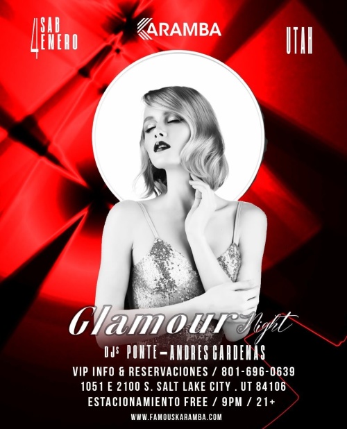 GLAMOUR NIGHT - Flyer