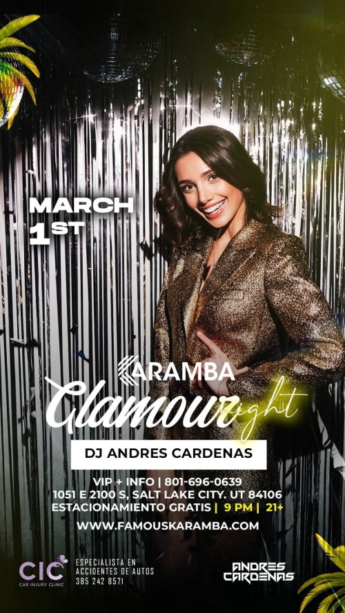 GLAMOUR NIGHT - Flyer
