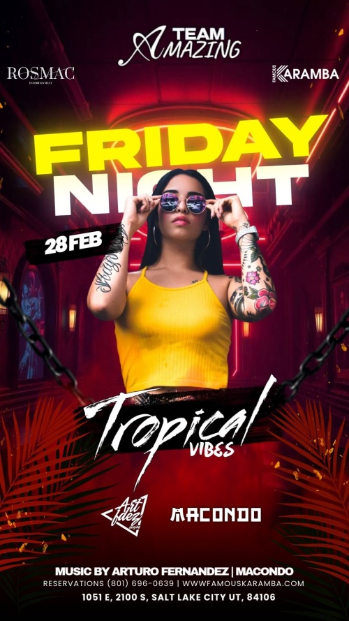 TROPICAL VIBES - Flyer