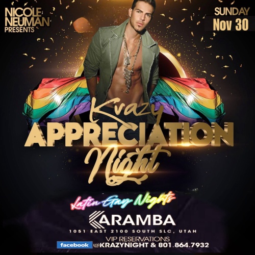 Krazy Latin Gay Nights - Flyer