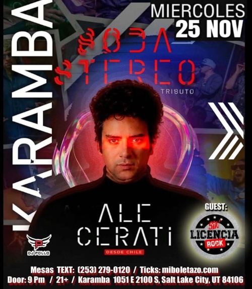 Tributo soda stereo - Flyer