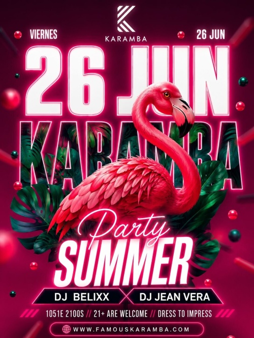Karamba sumer party - Flyer