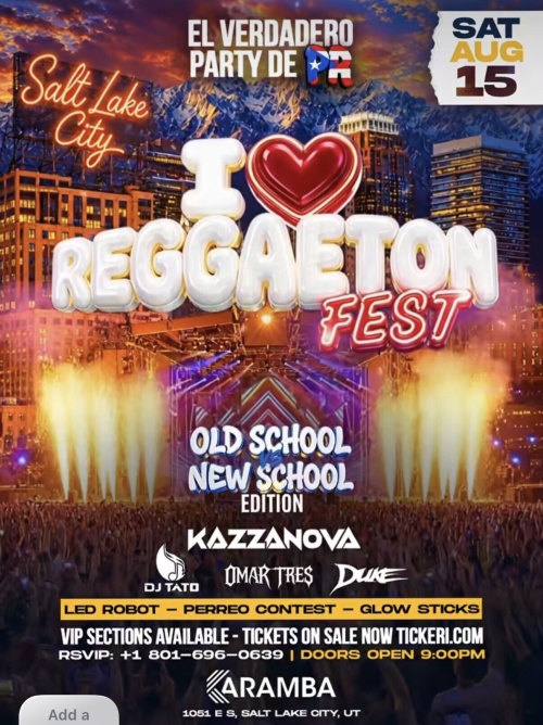 I love Reggeton - Flyer