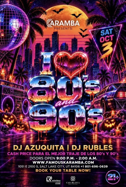 I Love ❤️ 80 & 90 - Flyer