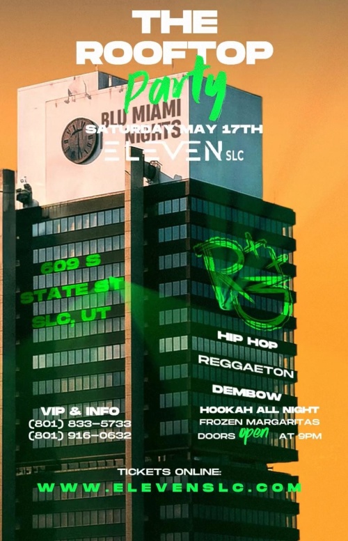 THE ROOFTOP PARTY AT ELEVEN - Flyer