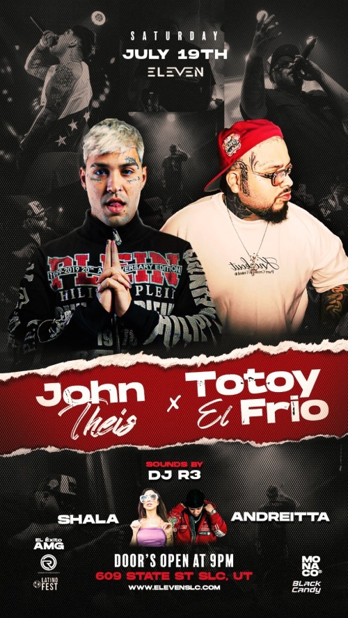 JOHN THEIS & TOTOY EL FRIO - Flyer