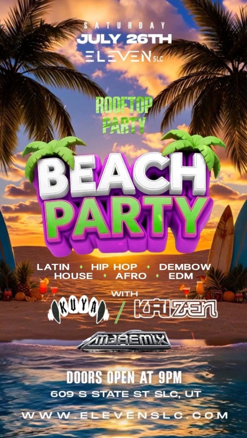 SATURDAY BEACH PARTY - Flyer