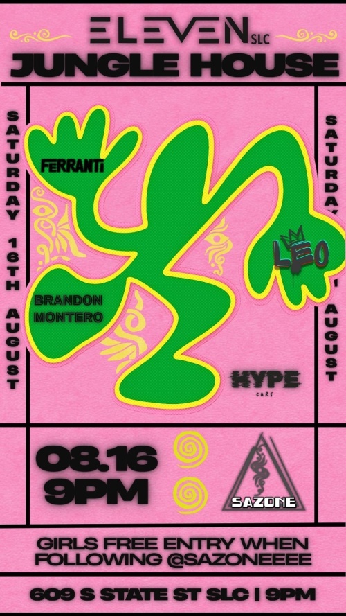 SATURDAY Jungle House - Flyer