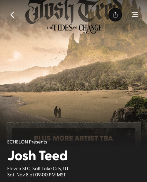 Josh teed - Flyer