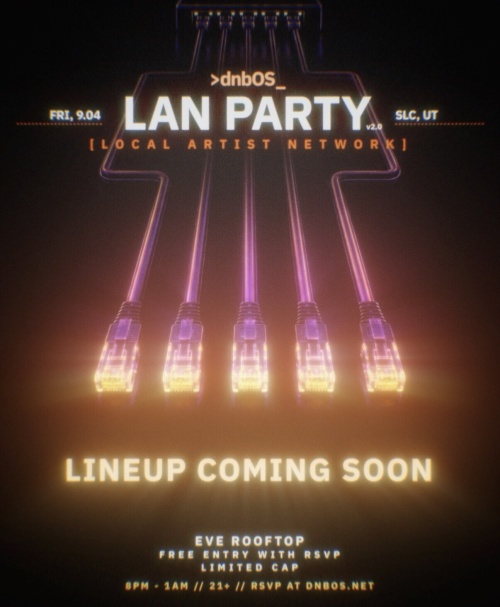 Rooftop Lan party - Flyer