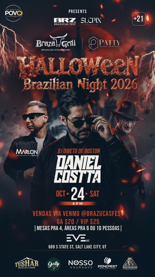 Halloween Brazilian night - Flyer