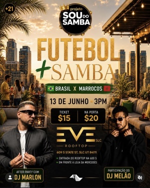 Flyer: Roof Brasil vs morrocos