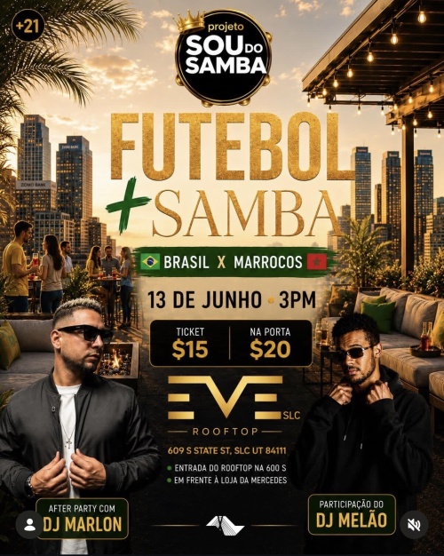 Roof Brasil vs morrocos - Flyer