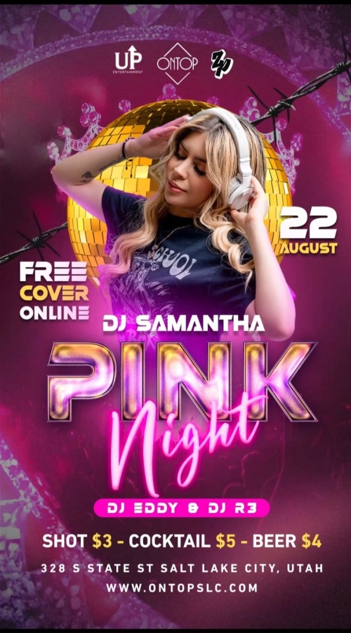 PINK NIGHT at ONTOP - Flyer