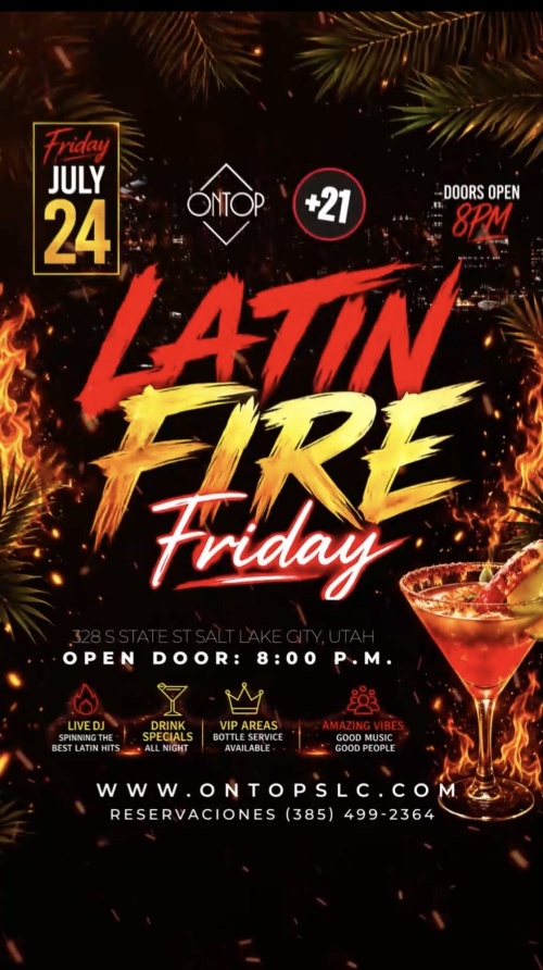 LATÍN FIRE FRIDAY - Flyer