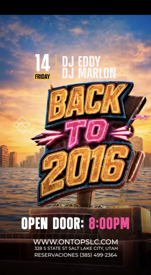 BACK TO 2016 - Flyer