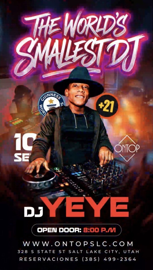 THE WORLD'S SMALLEST DJ - Flyer