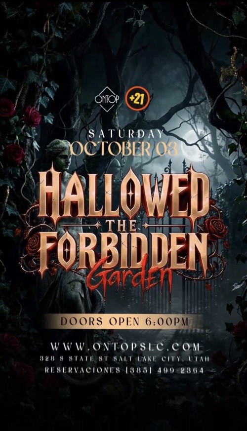 HALLOWED THE FORBIDDEN GARDEN - Flyer