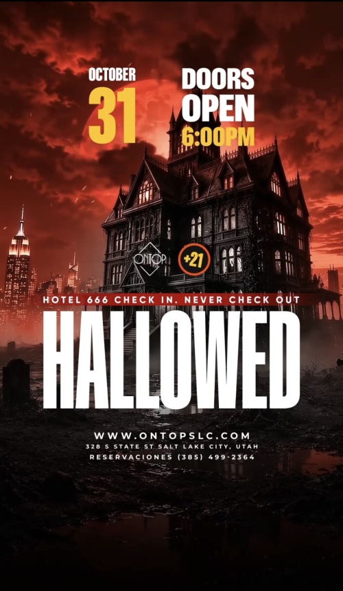 HALLOWED ( HOTEL 666: CHECK IN. NEVER CHECK OUT) - Flyer