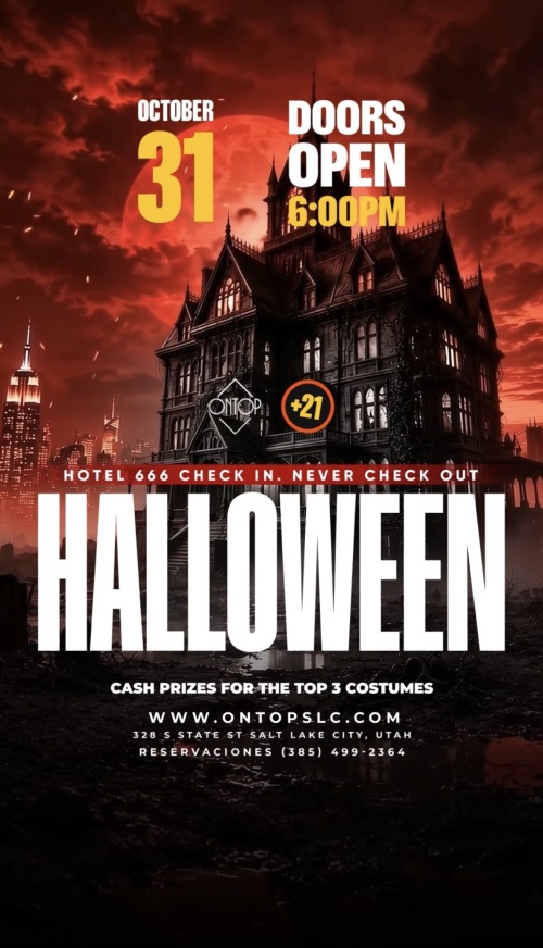 HALLOWED ( HOTEL 666: CHECK IN. NEVER CHECK OUT) - Flyer