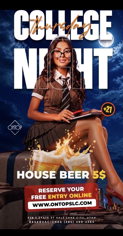 COLLEGE NIGHT - Flyer