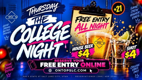 COLLEGE NIGHT - Flyer
