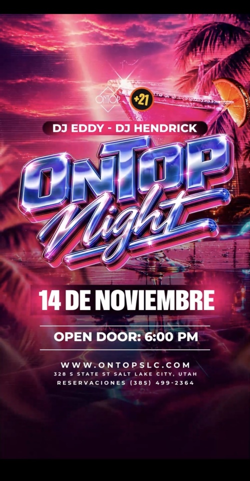 ONTOP NIGHH - Flyer