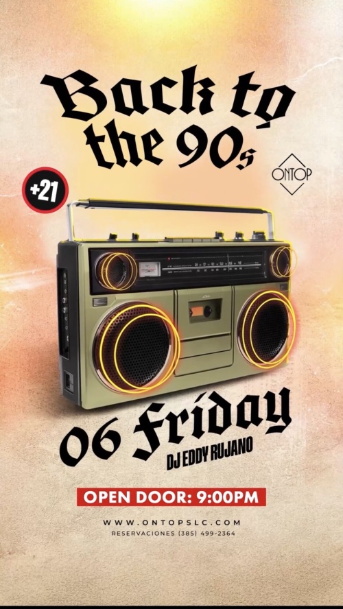 BACK TO THE 90s - Flyer