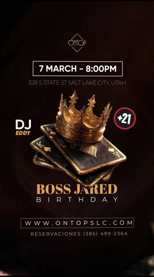 BOSS JARED BIRTHDAY - Flyer