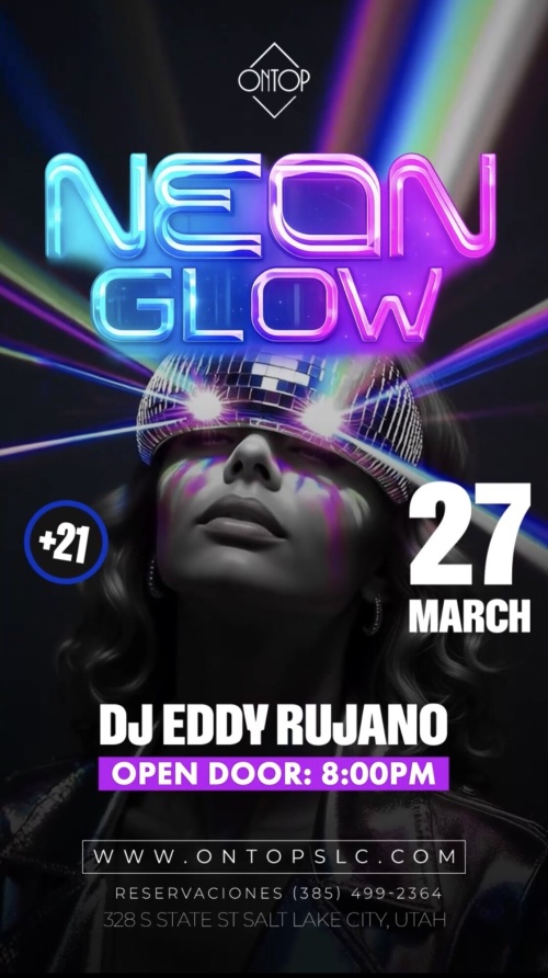 NEÓN GLOW PARTY - Flyer