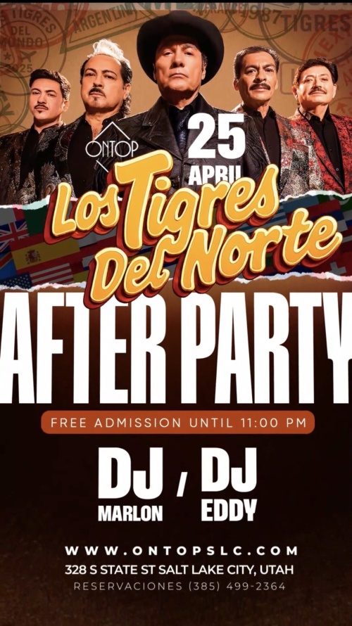 AFTER PARTY LOS TIGRES DEL NORTE - Flyer