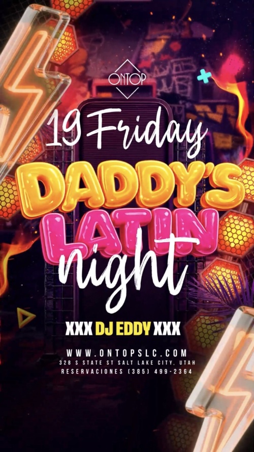 DADDY'S LATIN NIGHT - Flyer